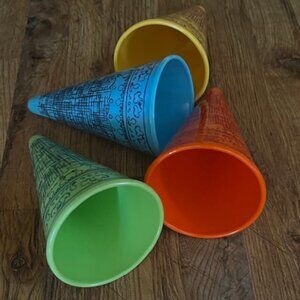 Vintage Andy Warhol - "Fantastic in Plastic" Melamine - Ice Cream Cone Holders